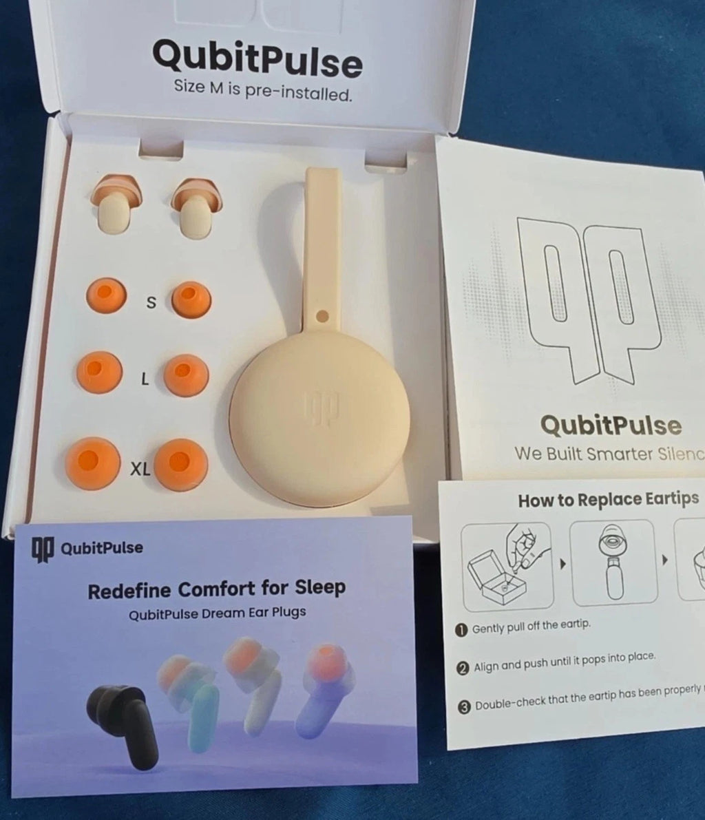 QubitPulse Dream Earplugs Noise Reduction 30decibels