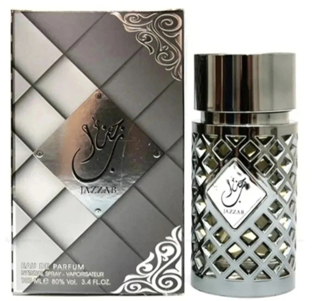 Jazzab Silver Ard Al Zaafaran Eau De Parfum Arabian Scent Fragrance Spray 100ml
