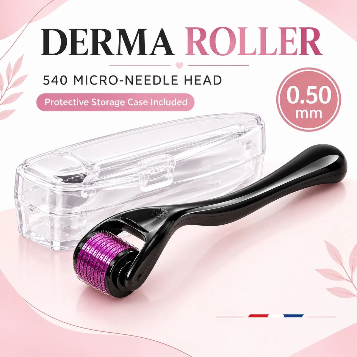 Share DERMA SKIN ROLLER 540 TITANIUM MICRO NEEDLE ANTI AGEING HAIR (ONLY 0.5M)