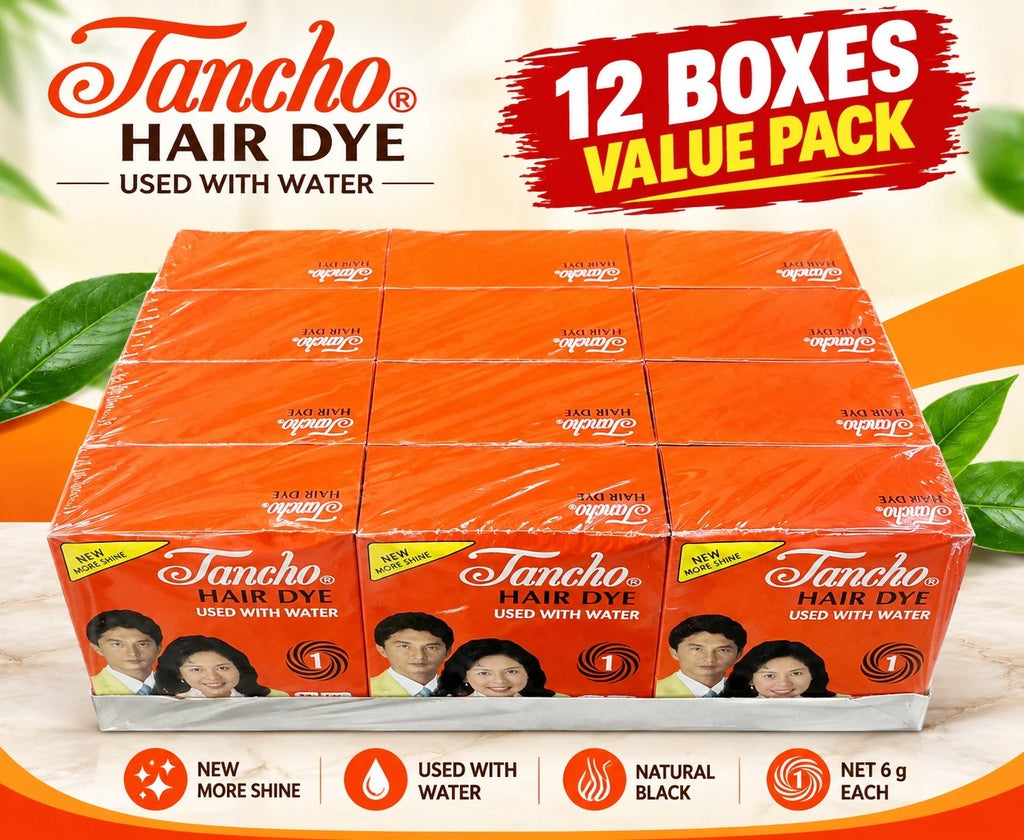 Share X12 PACK TANCHO NATURAL BLACK HAIR DYE HENNA