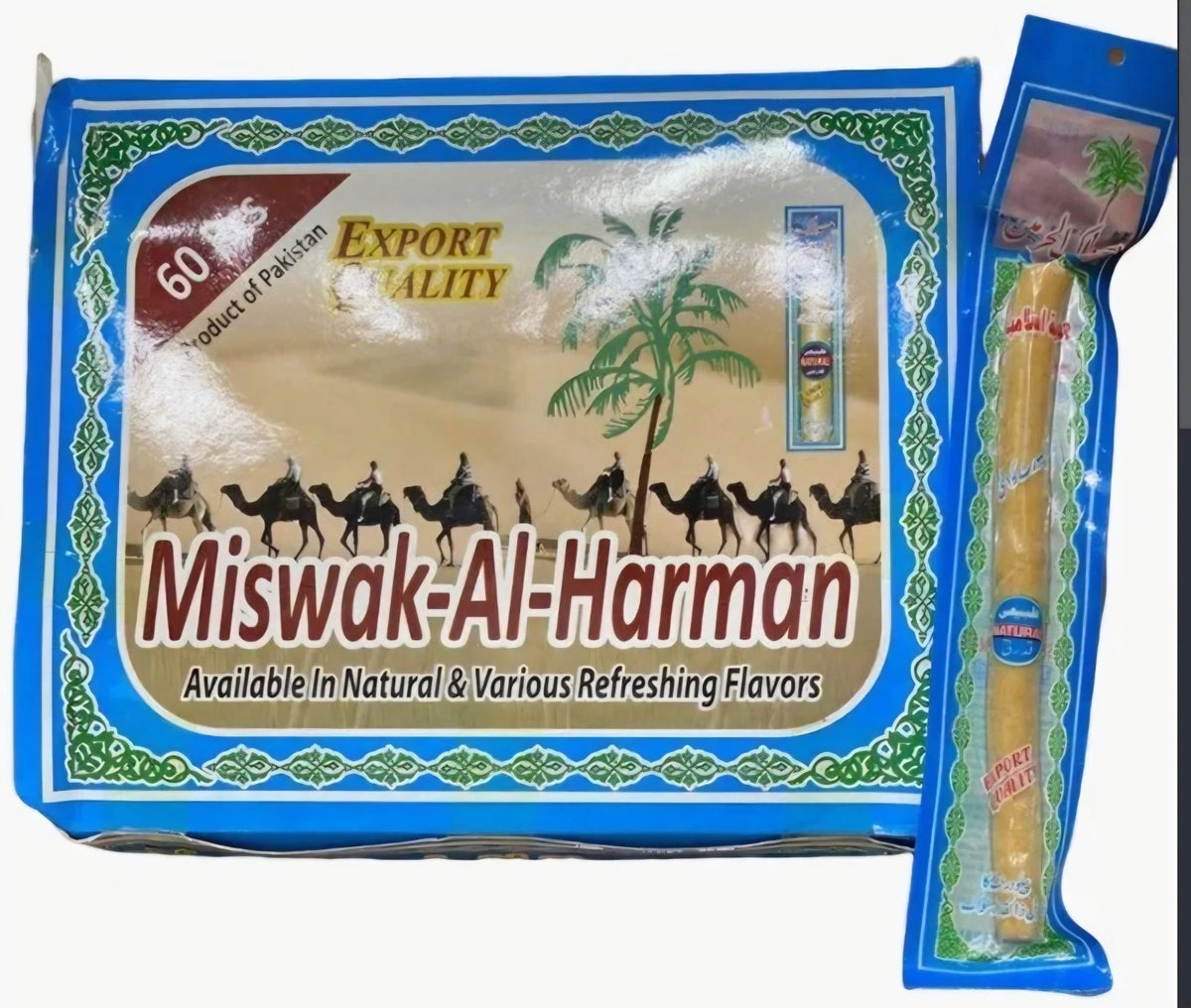 New Seal 100% Natural Wooden BRUSH Sticks Miswak Teeth Cleaning (GET 1 FREE)