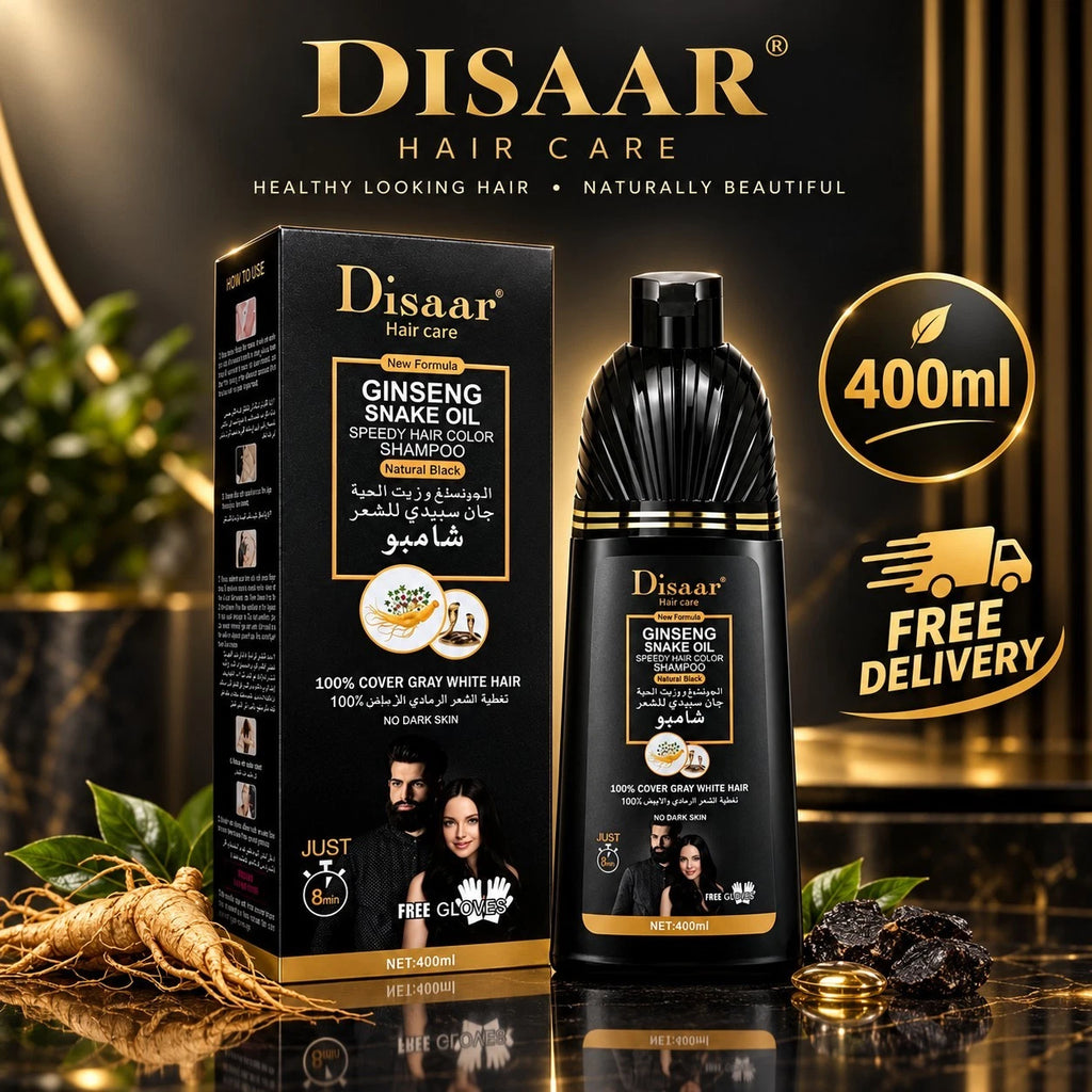 DISAAR BEAUTY Ginseng Snake Oil Speedy Hair Color Gold Natural Black 400ml