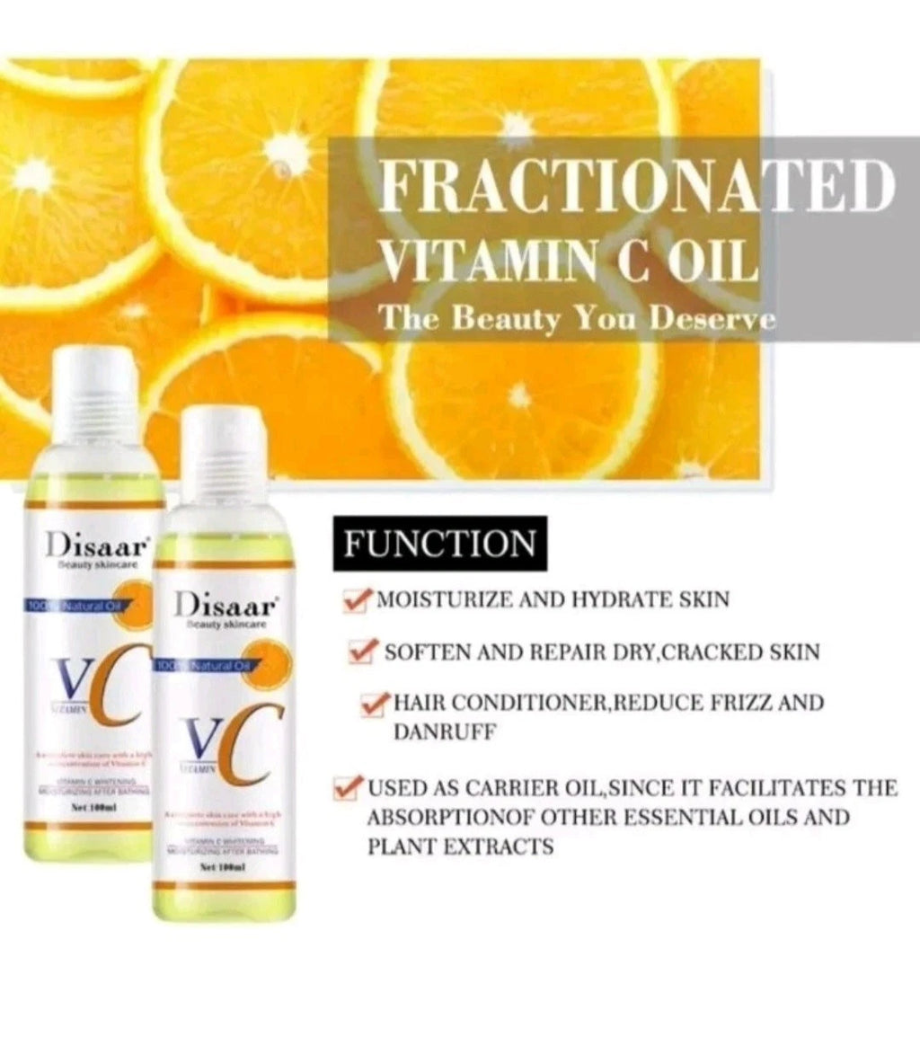Disaar Vitamin C Glowing Face And Body Natural Oil 100ml