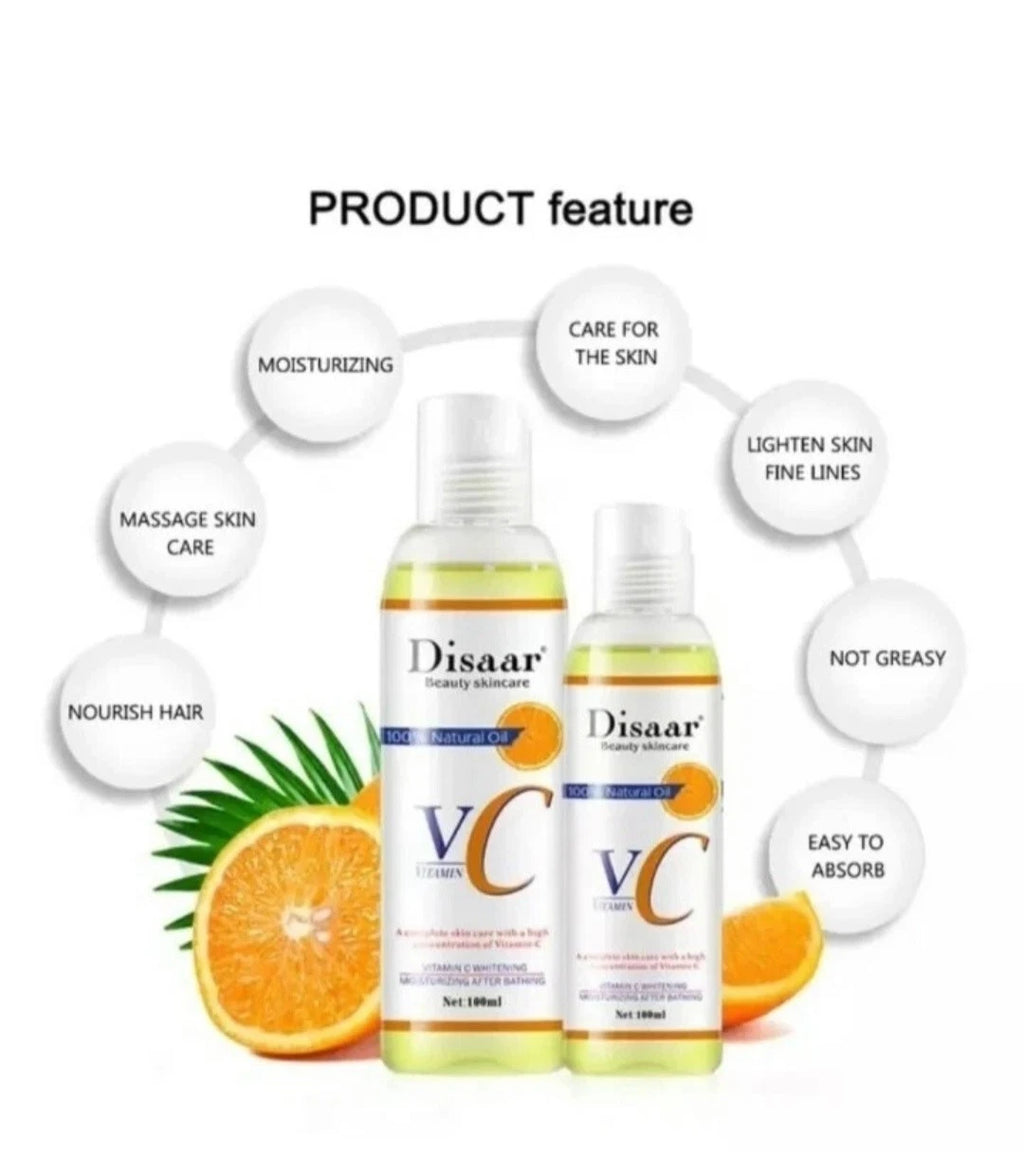 Disaar Vitamin C Glowing Face And Body Natural Oil 100ml