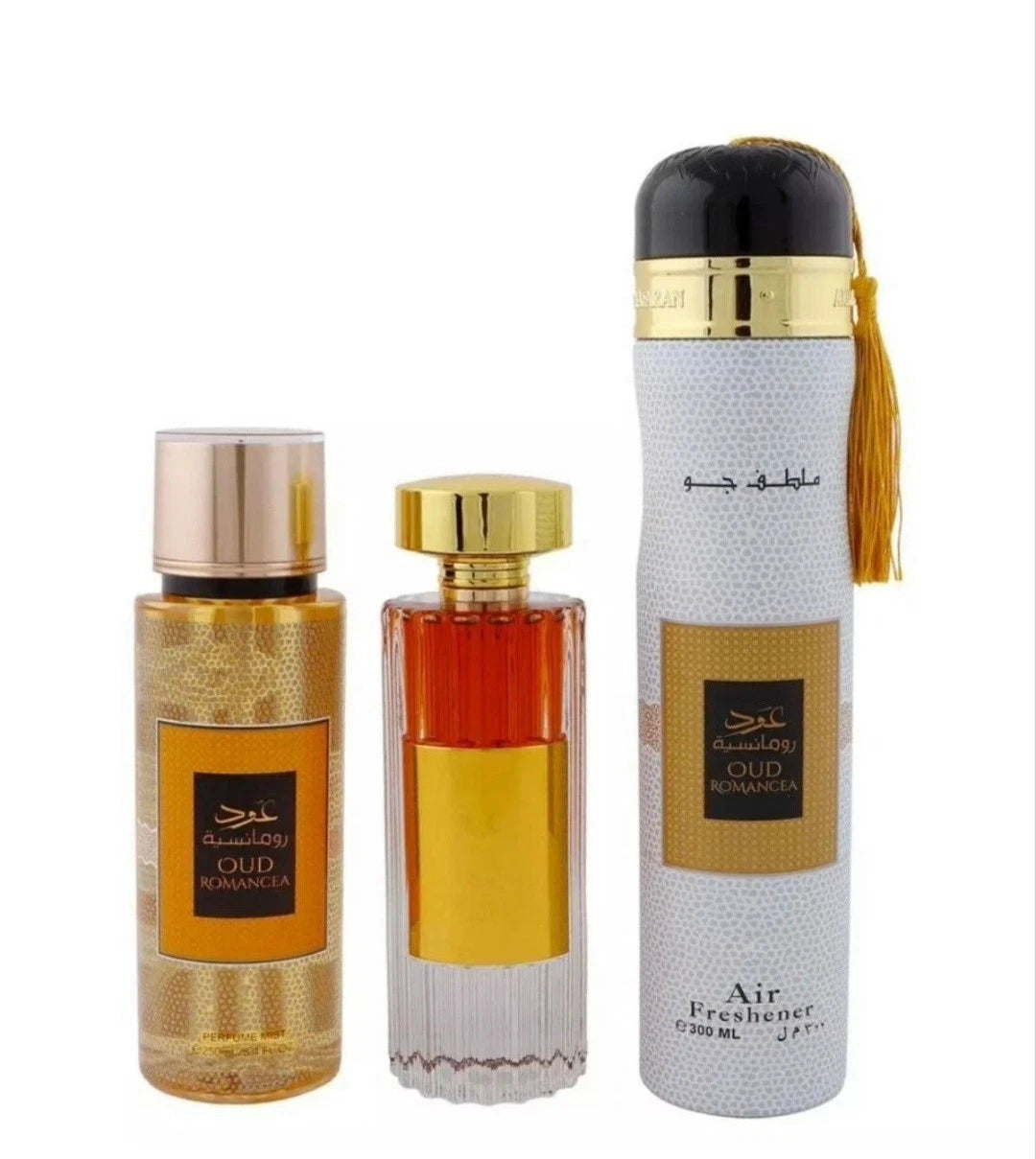 Oud Romance Luxury Arabic Fragrance Gift Set – 3pcs by Ard Al Zaafaran