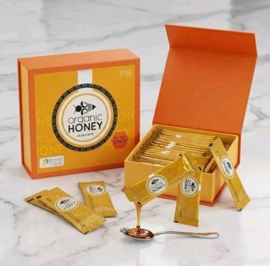 Organic Honey Sachets 6 Pack 10g Natural Royal Jelly Bee Pollen Herbal Energy
