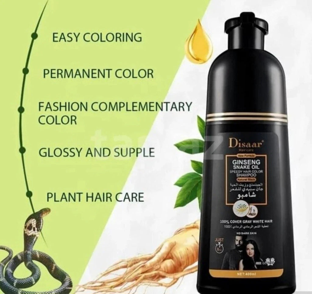 DISAAR BEAUTY Ginseng Snake Oil Speedy Hair Color Gold Natural Black 400ml