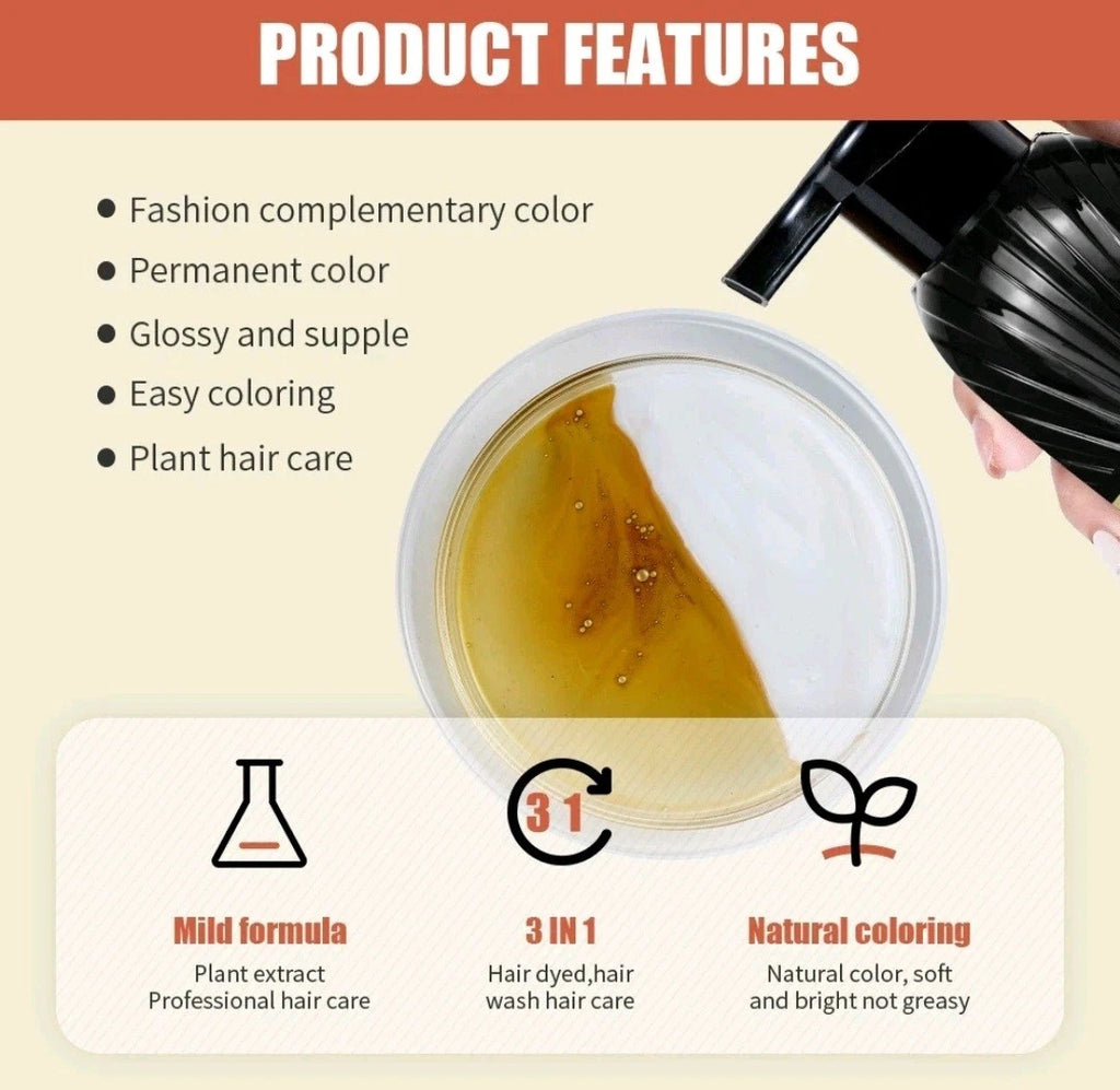 DISAAR BEAUTY Ginseng Snake Oil Speedy Hair Color Gold Natural Black 400ml