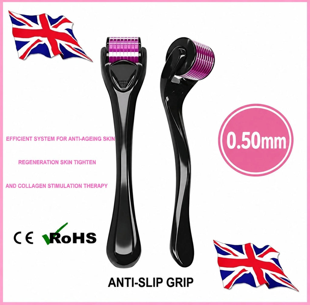 Share DERMA SKIN ROLLER 540 TITANIUM MICRO NEEDLE ANTI AGEING HAIR (ONLY 0.5M)